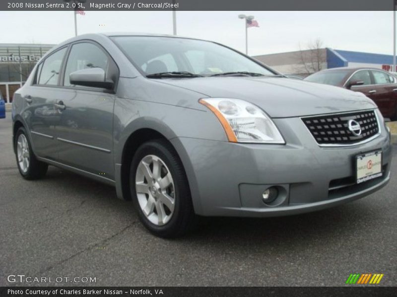 Magnetic Gray / Charcoal/Steel 2008 Nissan Sentra 2.0 SL