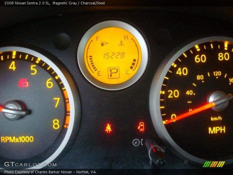 Magnetic Gray / Charcoal/Steel 2008 Nissan Sentra 2.0 SL