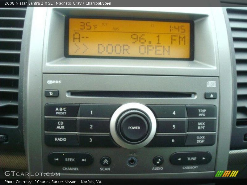 Magnetic Gray / Charcoal/Steel 2008 Nissan Sentra 2.0 SL