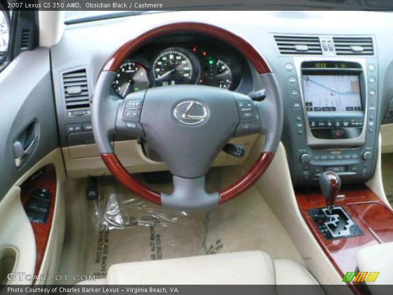 Obsidian Black / Cashmere 2007 Lexus GS 350 AWD