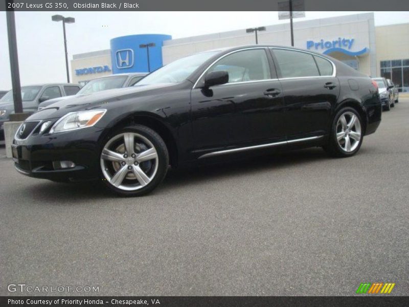 Obsidian Black / Black 2007 Lexus GS 350