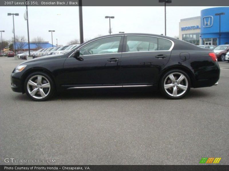 Obsidian Black / Black 2007 Lexus GS 350