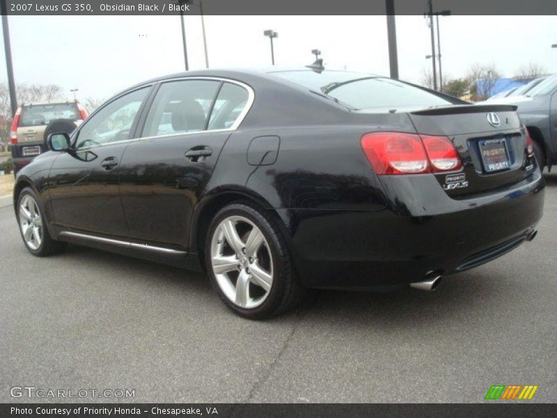 Obsidian Black / Black 2007 Lexus GS 350