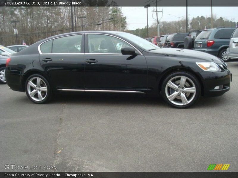 Obsidian Black / Black 2007 Lexus GS 350