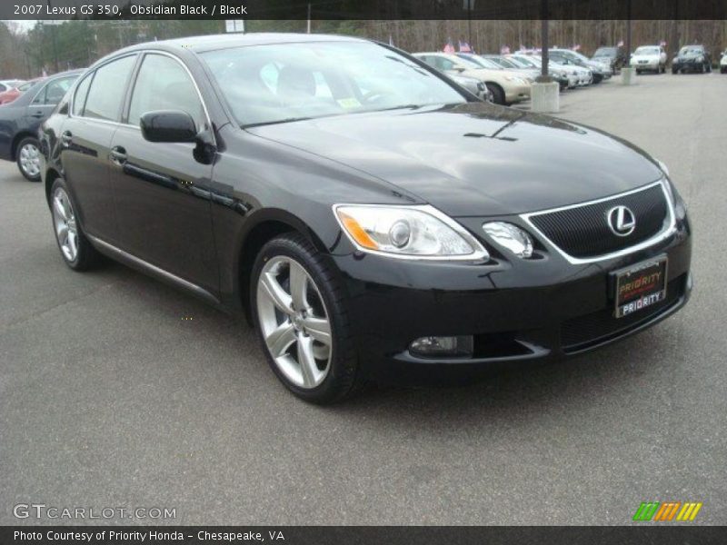 Obsidian Black / Black 2007 Lexus GS 350