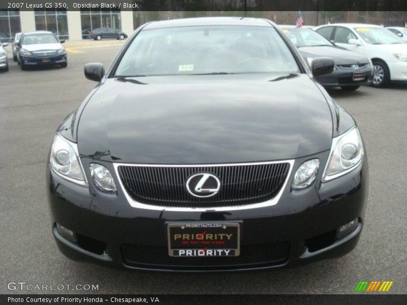Obsidian Black / Black 2007 Lexus GS 350