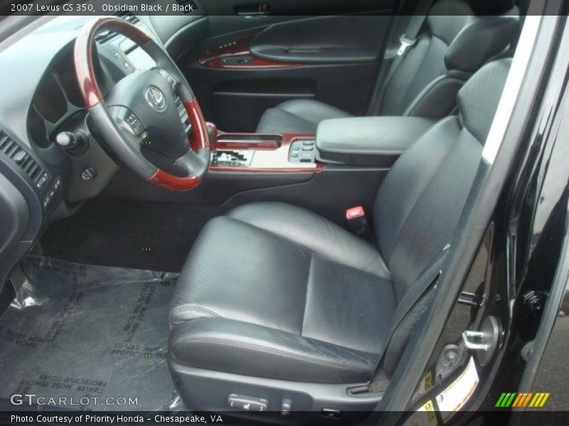 Obsidian Black / Black 2007 Lexus GS 350