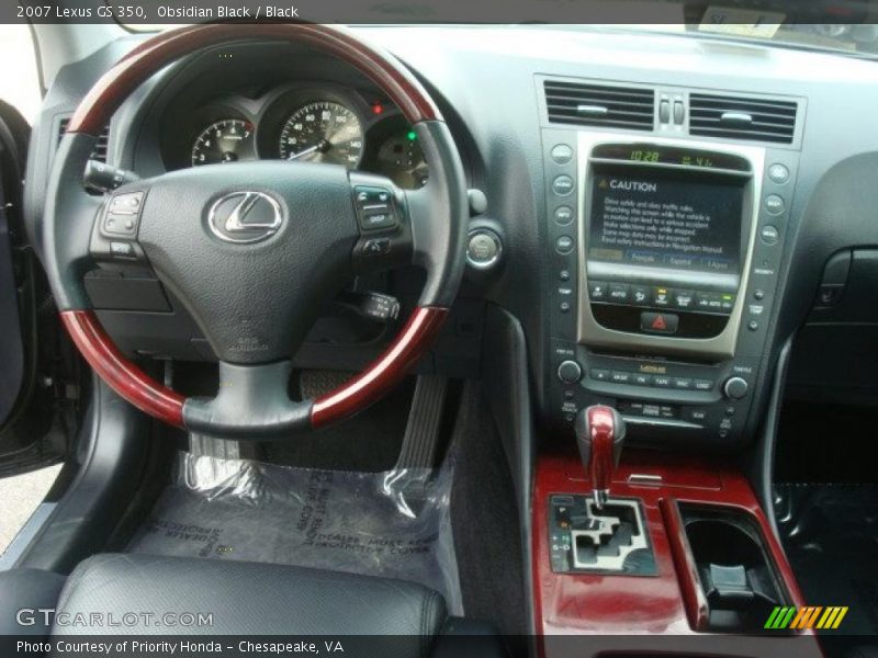 Obsidian Black / Black 2007 Lexus GS 350