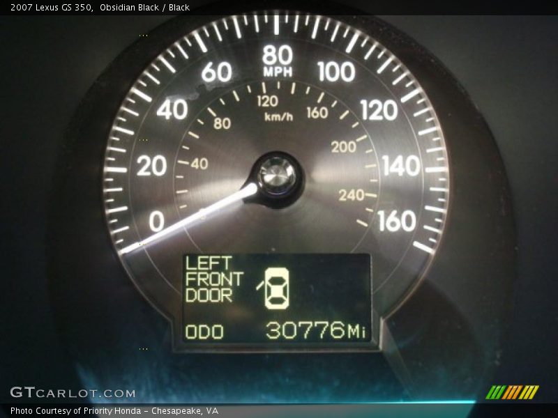 Obsidian Black / Black 2007 Lexus GS 350