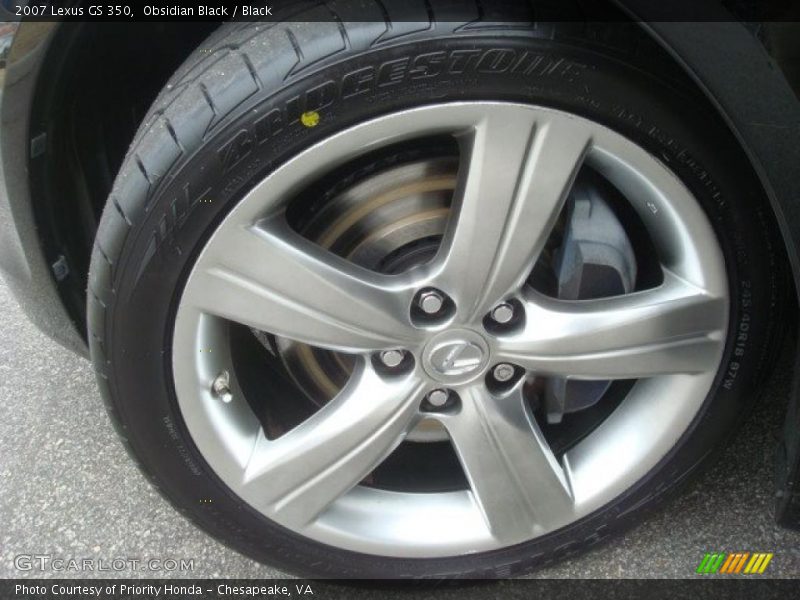 Obsidian Black / Black 2007 Lexus GS 350