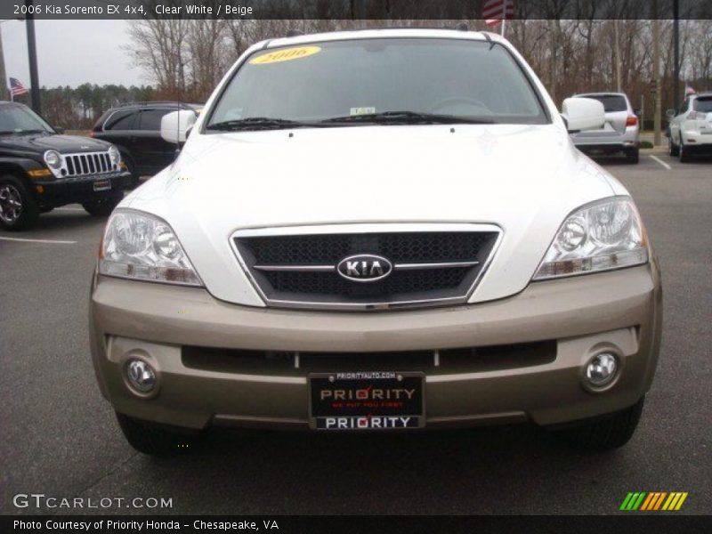 Clear White / Beige 2006 Kia Sorento EX 4x4
