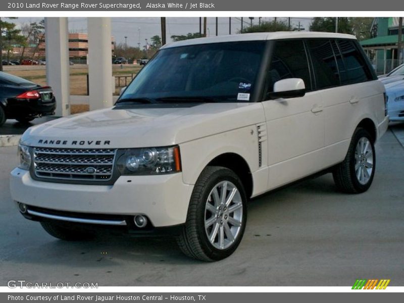 Alaska White / Jet Black 2010 Land Rover Range Rover Supercharged