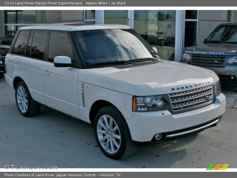 Alaska White / Jet Black 2010 Land Rover Range Rover Supercharged
