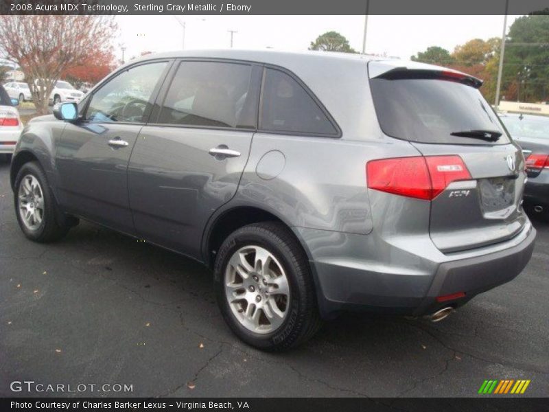 Sterling Gray Metallic / Ebony 2008 Acura MDX Technology