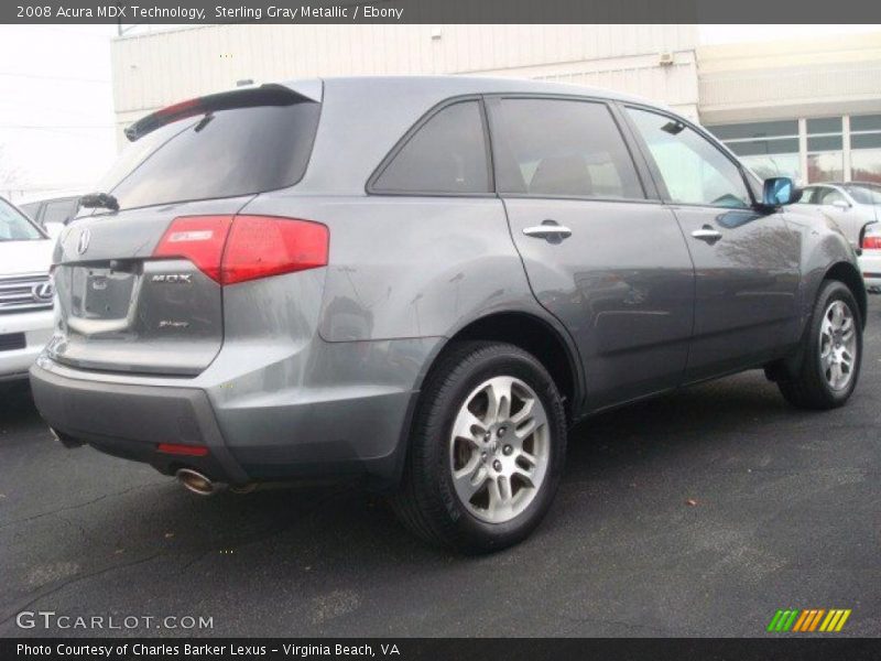 Sterling Gray Metallic / Ebony 2008 Acura MDX Technology
