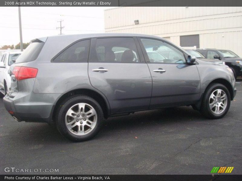 Sterling Gray Metallic / Ebony 2008 Acura MDX Technology