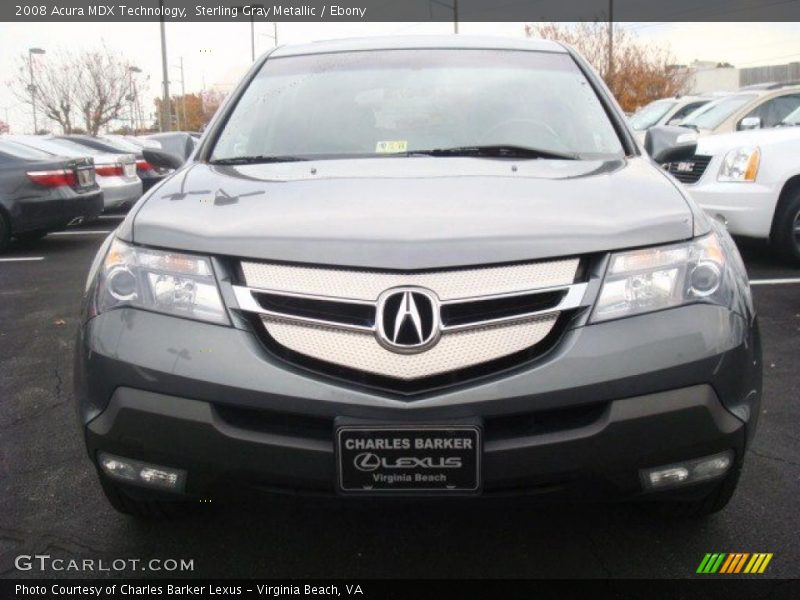 Sterling Gray Metallic / Ebony 2008 Acura MDX Technology