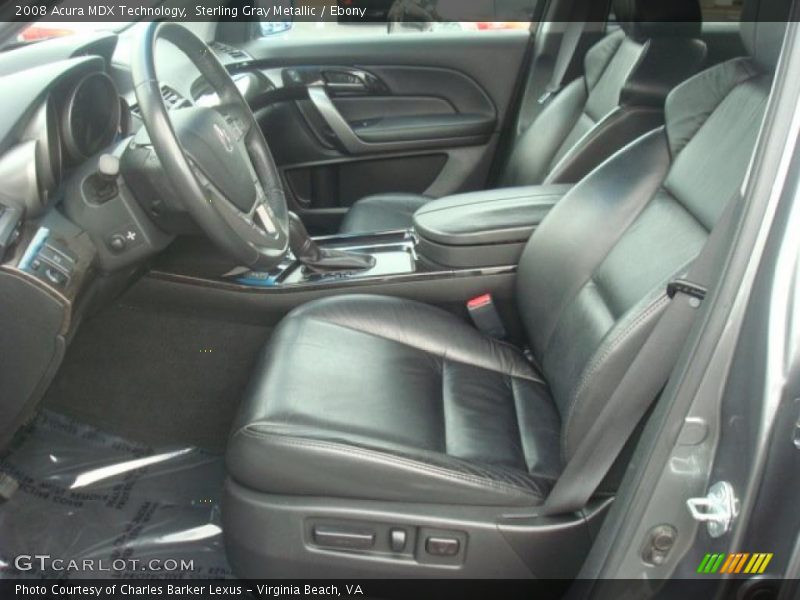 Sterling Gray Metallic / Ebony 2008 Acura MDX Technology