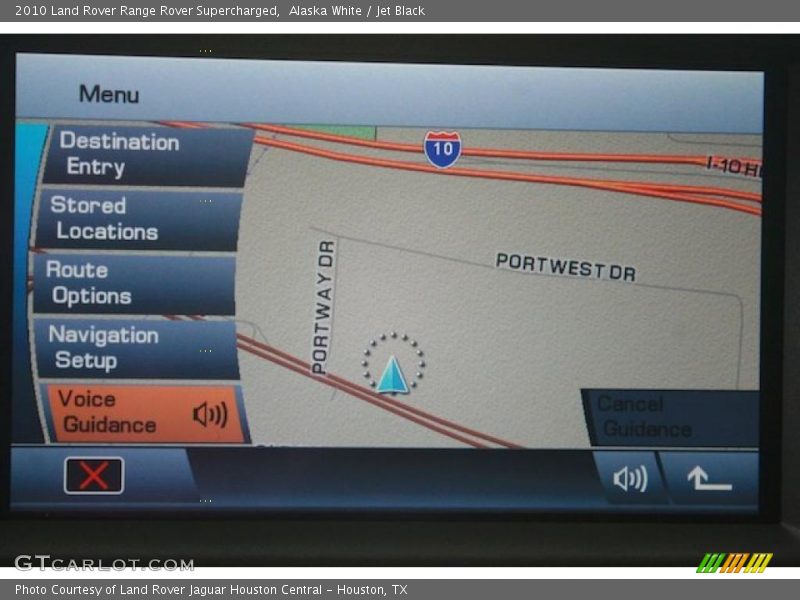 Navigation of 2010 Range Rover Supercharged