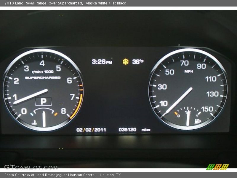  2010 Range Rover Supercharged Supercharged Gauges