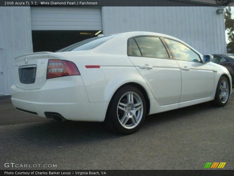 White Diamond Pearl / Parchment 2008 Acura TL 3.2