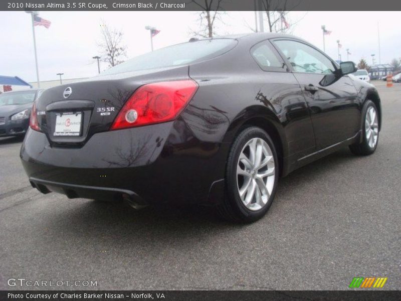 Crimson Black / Charcoal 2010 Nissan Altima 3.5 SR Coupe