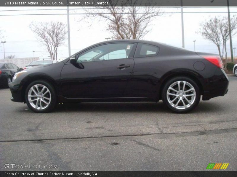 Crimson Black / Charcoal 2010 Nissan Altima 3.5 SR Coupe
