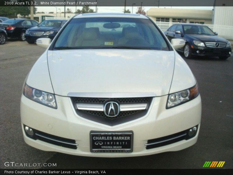 White Diamond Pearl / Parchment 2008 Acura TL 3.2