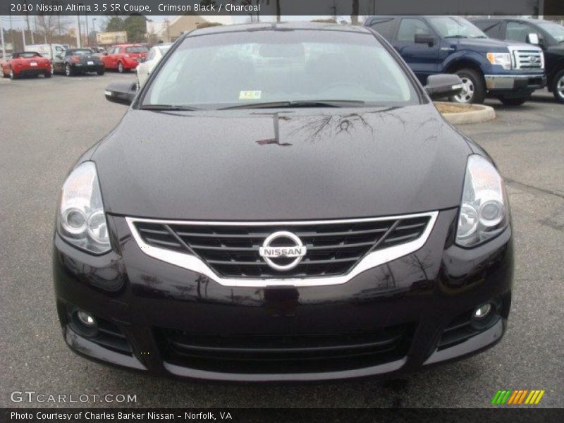 Crimson Black / Charcoal 2010 Nissan Altima 3.5 SR Coupe