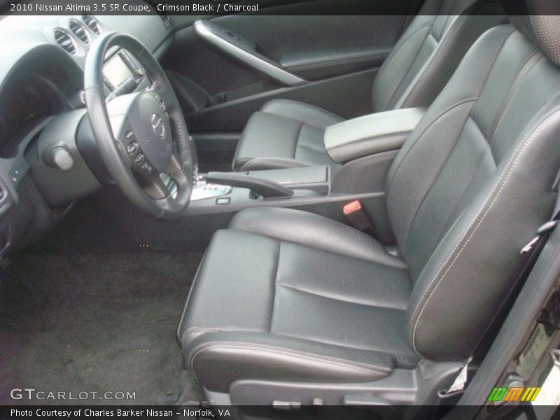  2010 Altima 3.5 SR Coupe Charcoal Interior