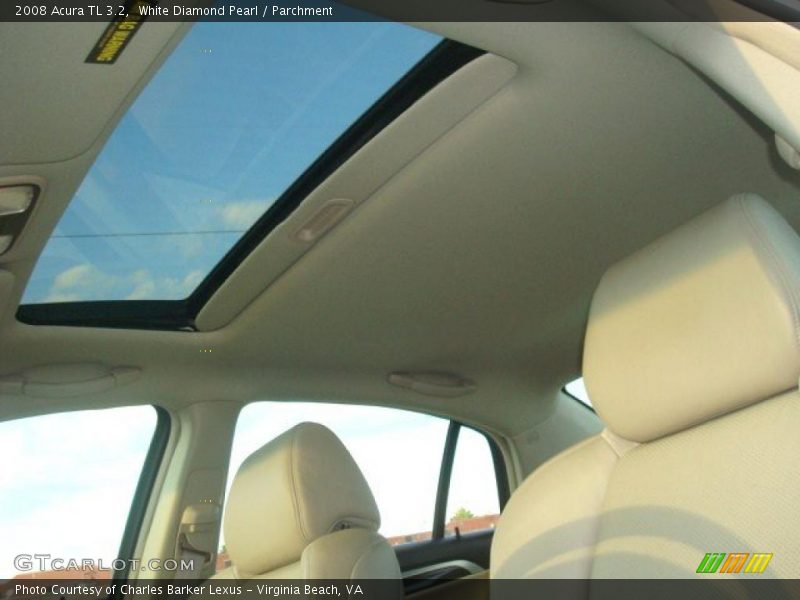 White Diamond Pearl / Parchment 2008 Acura TL 3.2
