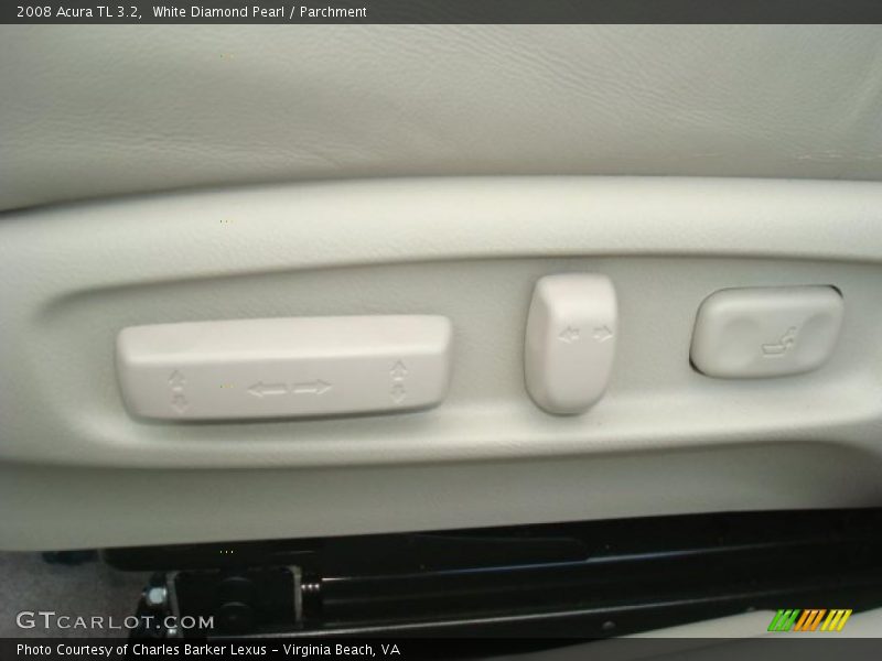 White Diamond Pearl / Parchment 2008 Acura TL 3.2