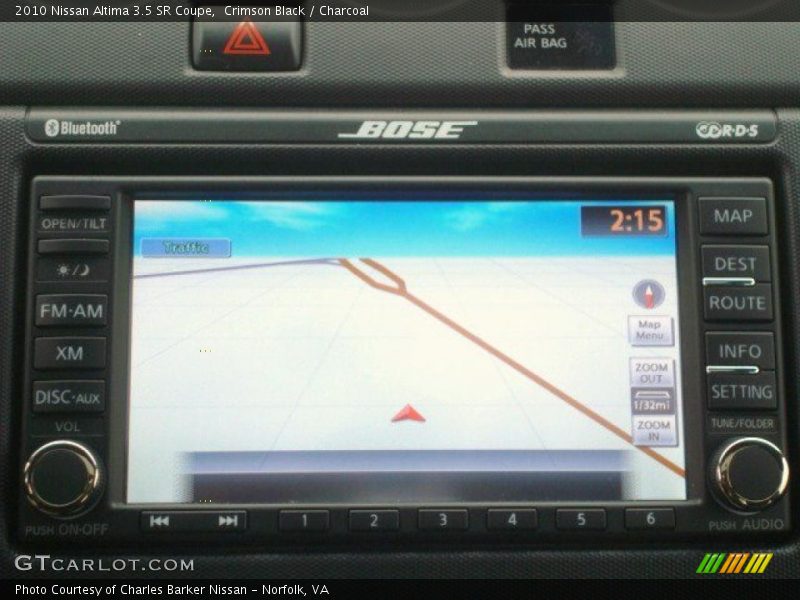 Navigation of 2010 Altima 3.5 SR Coupe