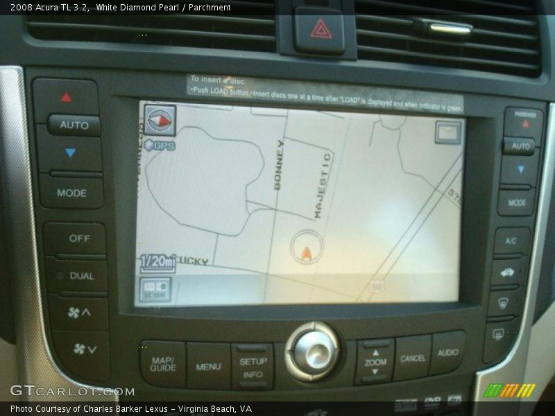 White Diamond Pearl / Parchment 2008 Acura TL 3.2