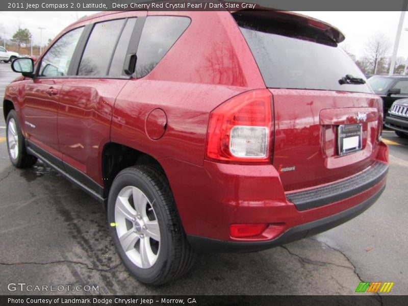 Deep Cherry Red Crystal Pearl / Dark Slate Gray 2011 Jeep Compass 2.0 Latitude