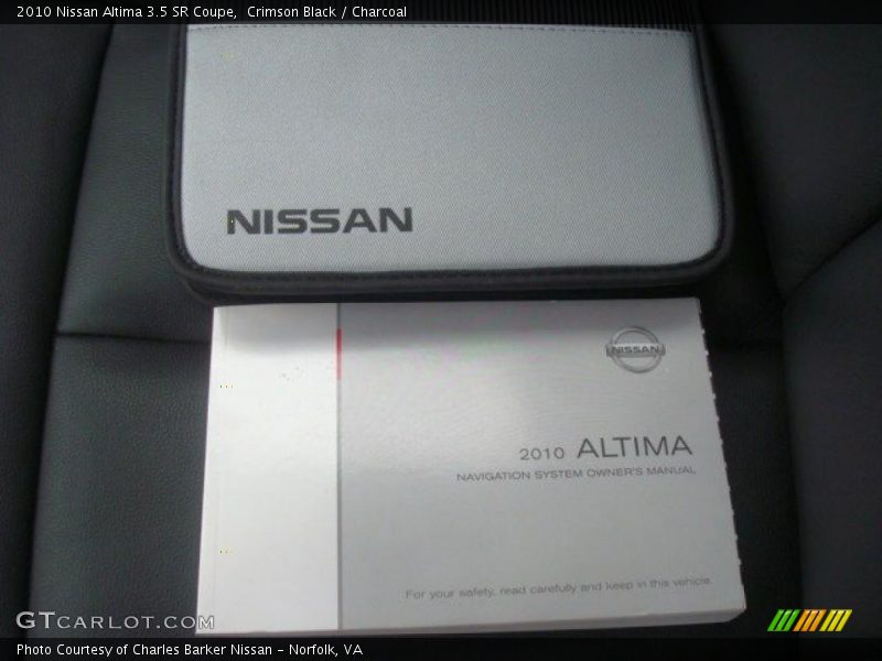 Crimson Black / Charcoal 2010 Nissan Altima 3.5 SR Coupe