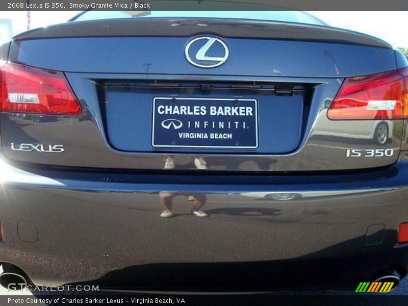 Smoky Granite Mica / Black 2008 Lexus IS 350