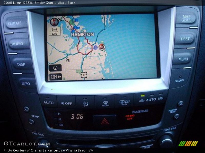 Navigation of 2008 IS 350