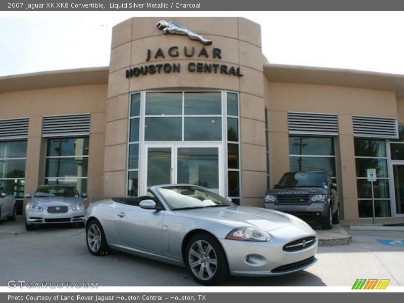 Liquid Silver Metallic / Charcoal 2007 Jaguar XK XK8 Convertible