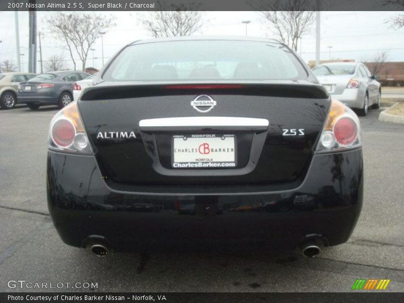 Super Black / Charcoal 2007 Nissan Altima 2.5 S