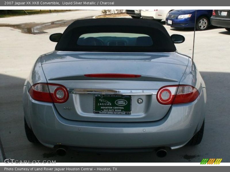 Liquid Silver Metallic / Charcoal 2007 Jaguar XK XK8 Convertible