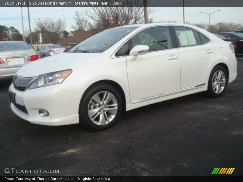 Starfire White Pearl / Black 2010 Lexus HS 250h Hybrid Premium