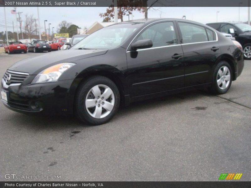 Super Black / Charcoal 2007 Nissan Altima 2.5 S