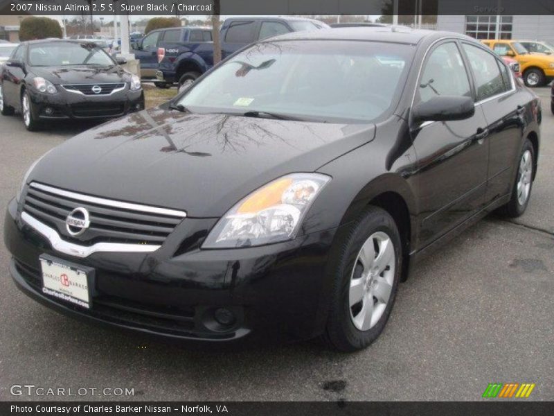 Super Black / Charcoal 2007 Nissan Altima 2.5 S