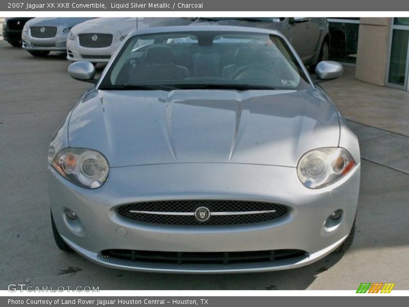 Liquid Silver Metallic / Charcoal 2007 Jaguar XK XK8 Convertible
