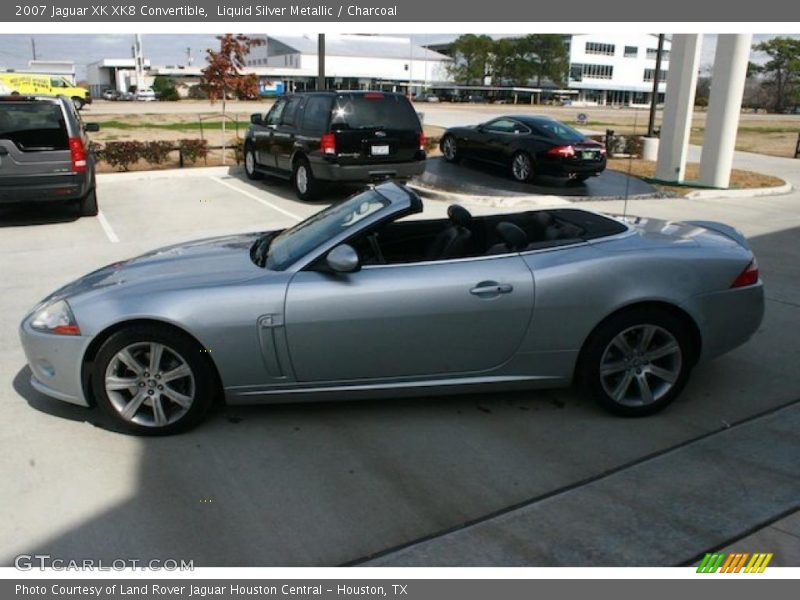 Liquid Silver Metallic / Charcoal 2007 Jaguar XK XK8 Convertible