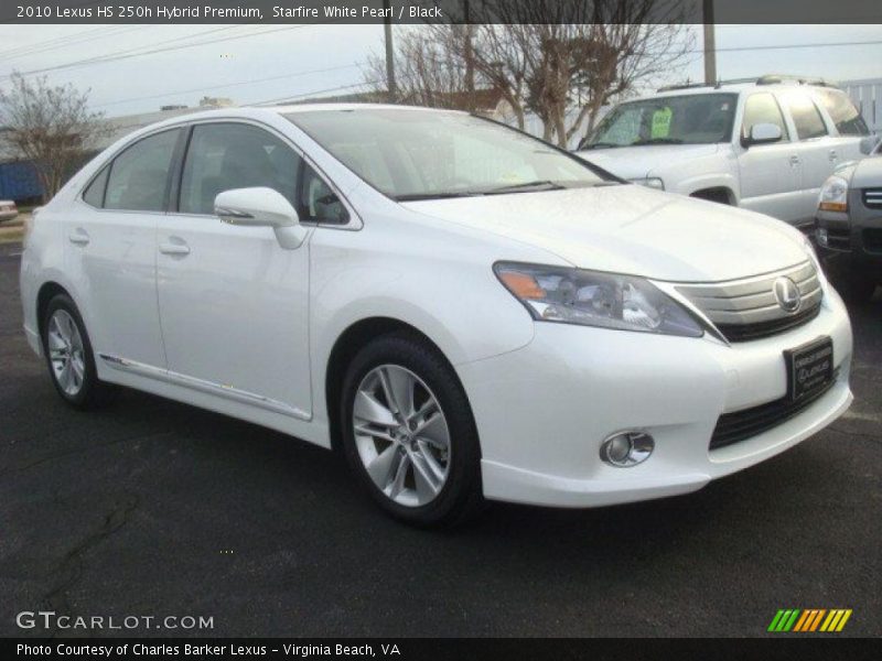 Starfire White Pearl / Black 2010 Lexus HS 250h Hybrid Premium