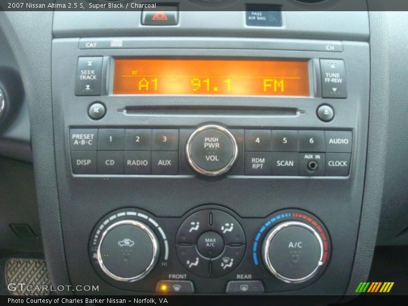 Super Black / Charcoal 2007 Nissan Altima 2.5 S