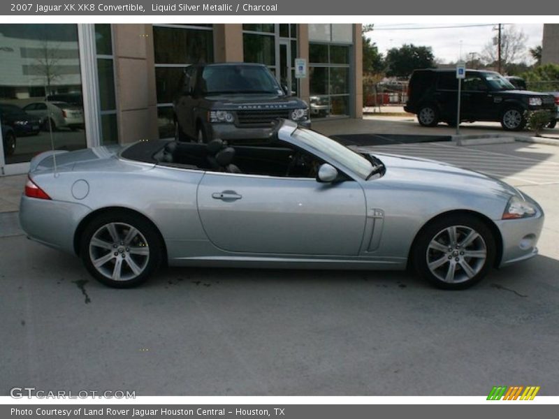 Liquid Silver Metallic / Charcoal 2007 Jaguar XK XK8 Convertible