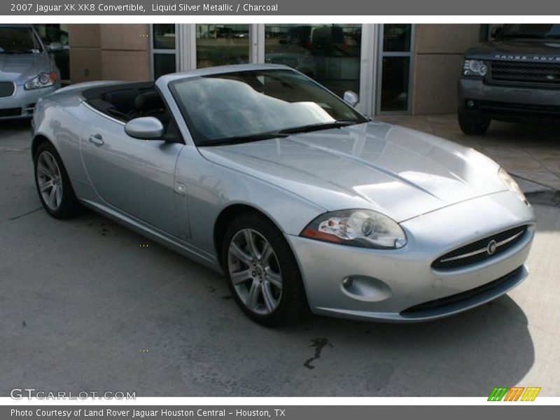 Liquid Silver Metallic / Charcoal 2007 Jaguar XK XK8 Convertible